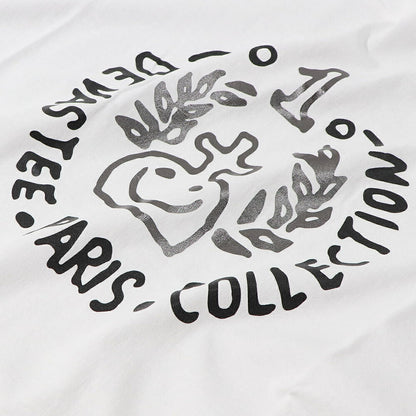 デヴァステ DEVASTEE トップス Tシャツ・カットソー レディース ブラック グレー ホワイト コットン ロゴ プリント キャラクター クルーネック 丸襟 半袖 R3SMTP015