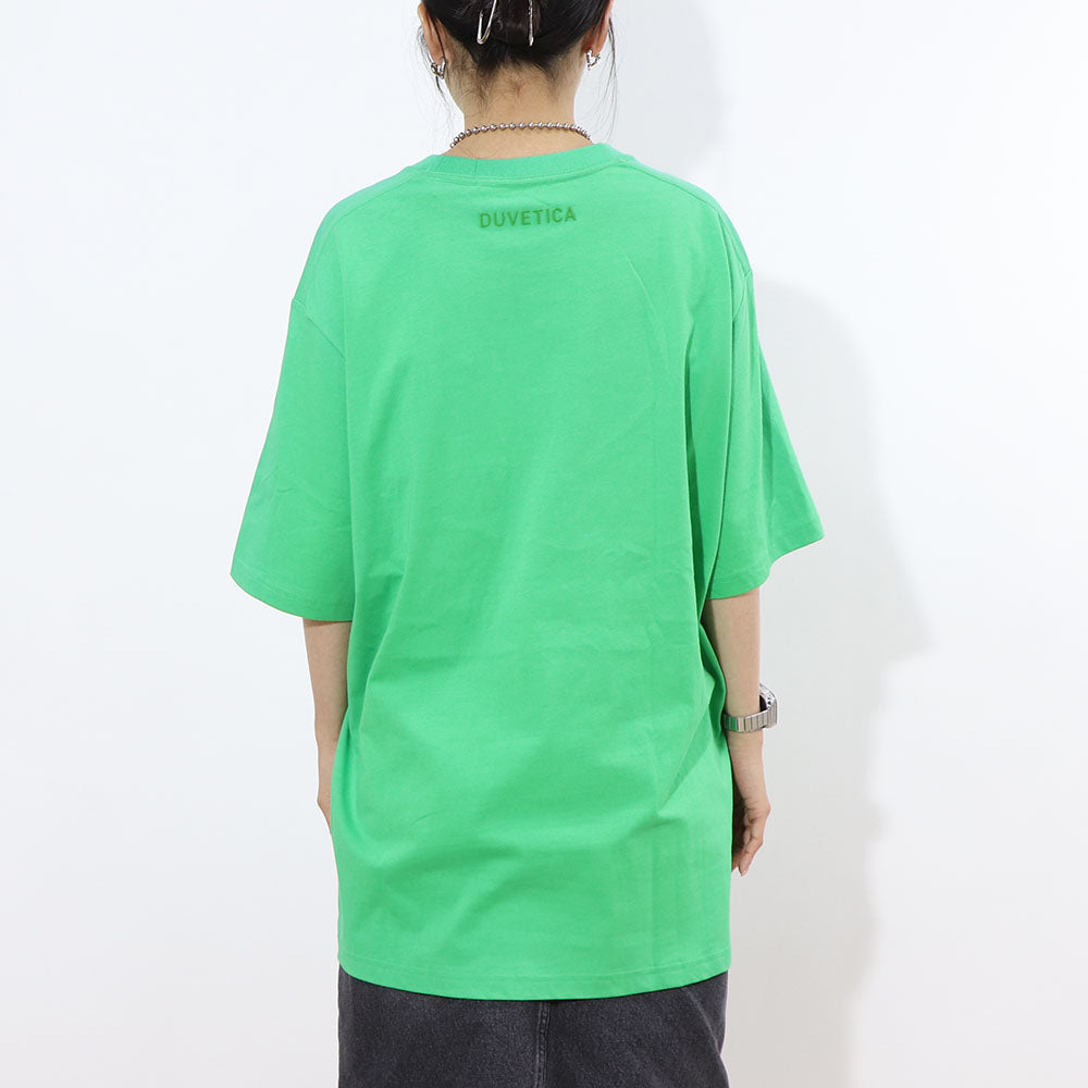 DUVETICA Tシャツ  ブルー ホワイト グリーン ブラック オーバーサイズ 半袖 VURT20131