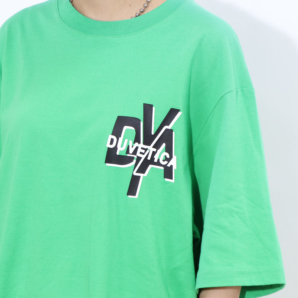 DUVETICA Tシャツ  ブルー ホワイト グリーン ブラック オーバーサイズ 半袖 VURT20131