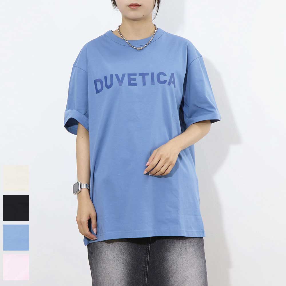 DUVETICA Tシャツ  ピンク ブルー ブラック ベージュ 半袖 VXRT01131