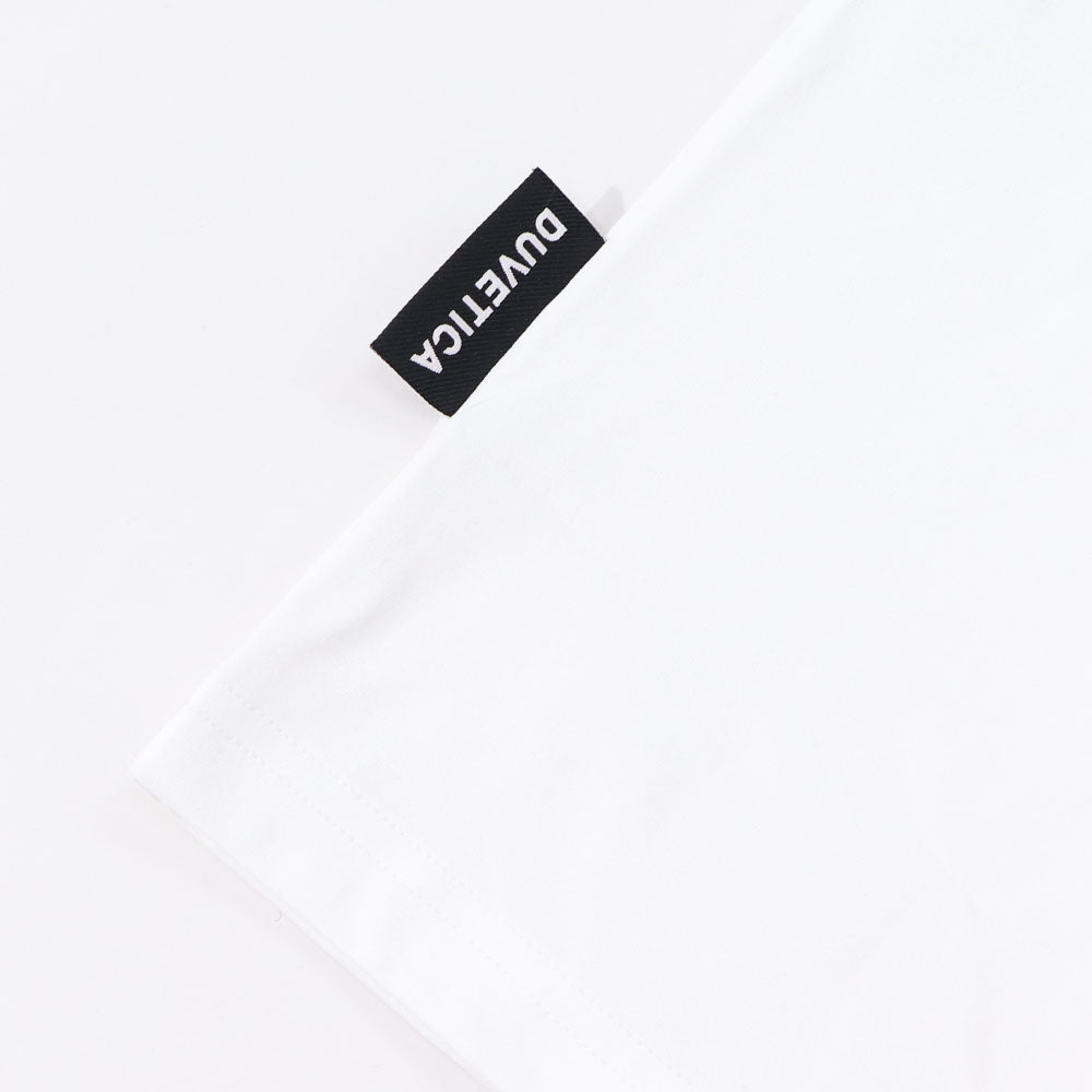 DUVETICA Tシャツ  ピンク ブルー 総ロゴ 半袖 VXRT21131