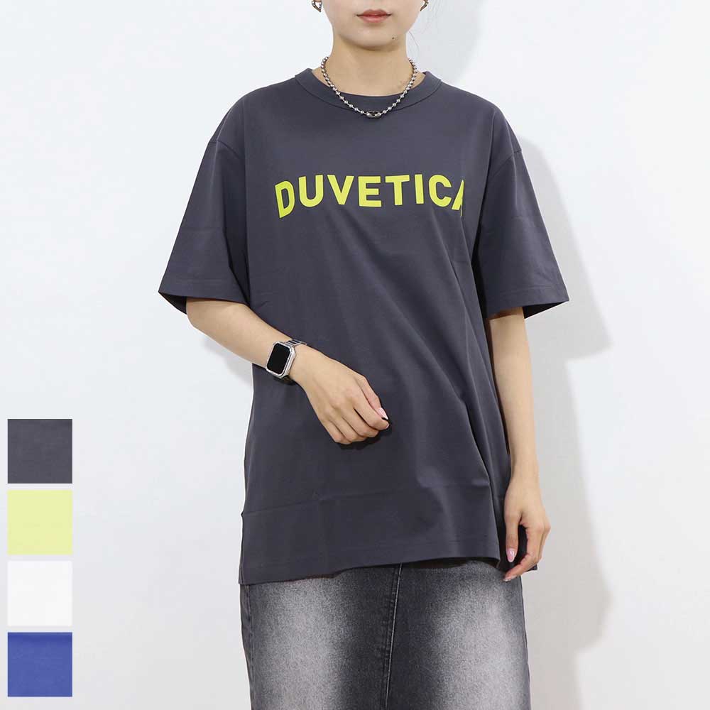 DUVETICA Tシャツ  ブルー ホワイト イエロー グレー ブラック 半袖 VXRT30131