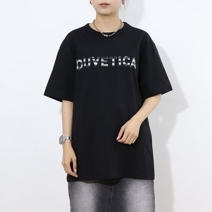 DUVETICA Tシャツ  ブルー ホワイト イエロー グレー ブラック 半袖 VXRT30131