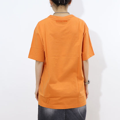 DUVETICA Tシャツ  ブルー ホワイト オレンジ グレー プリント 半袖 VXRT41131