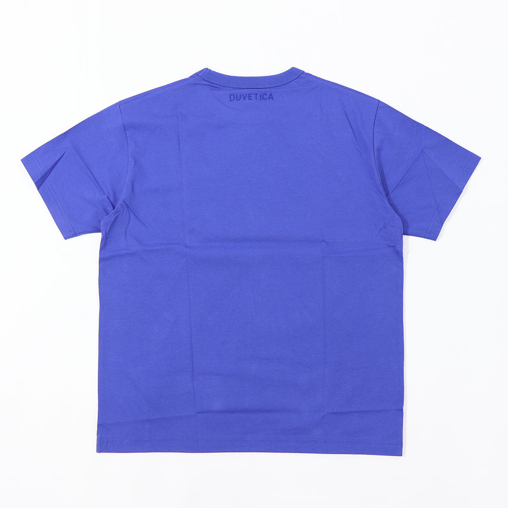 DUVETICA Tシャツ  ブルー ホワイト オレンジ グレー プリント 半袖 VXRT41131