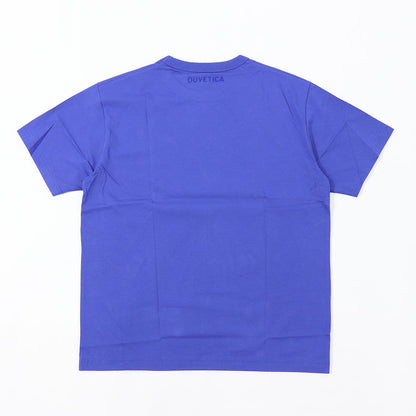 DUVETICA Tシャツ  ブルー ホワイト オレンジ グレー プリント 半袖 VXRT41131