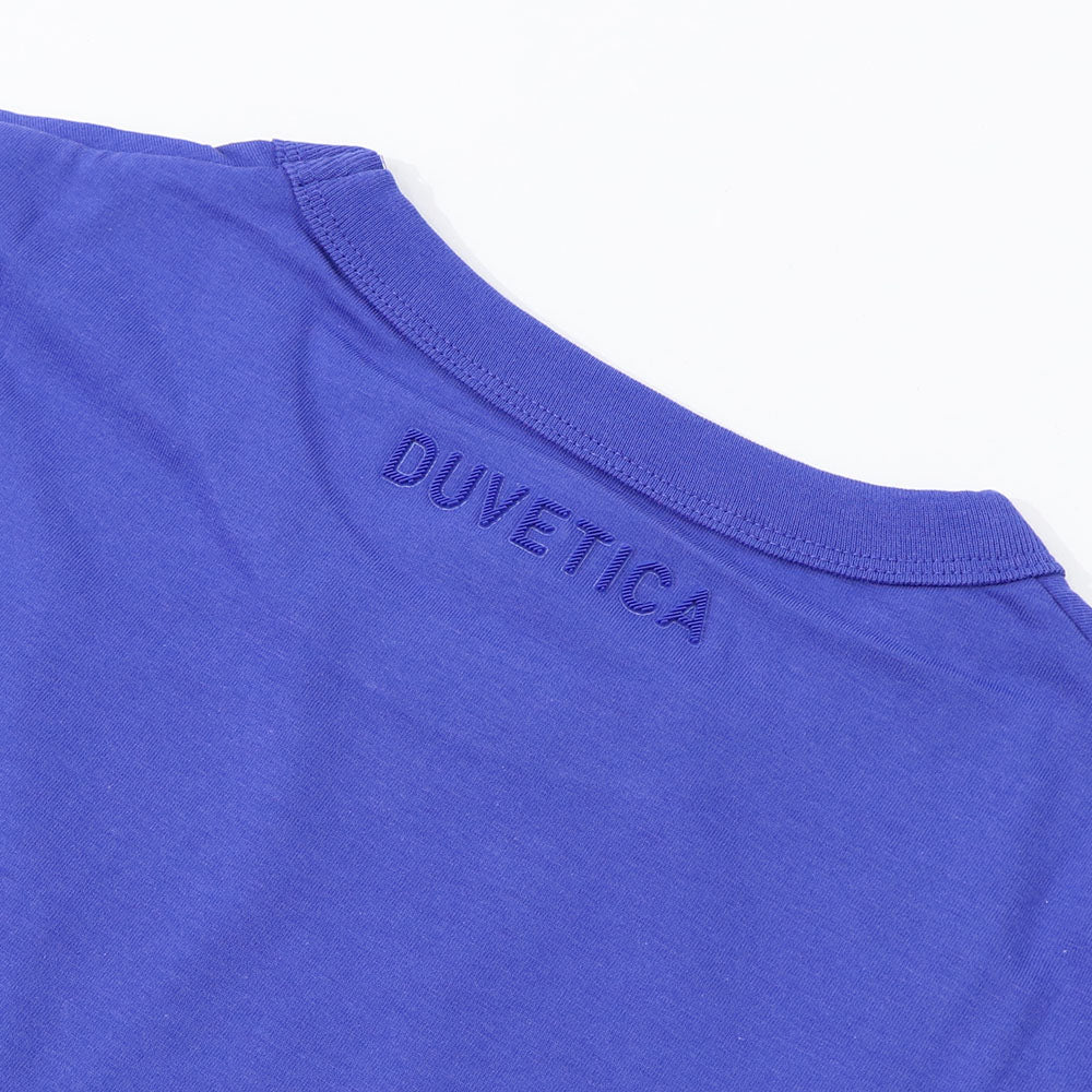 DUVETICA Tシャツ  ブルー ホワイト オレンジ グレー プリント 半袖 VXRT41131