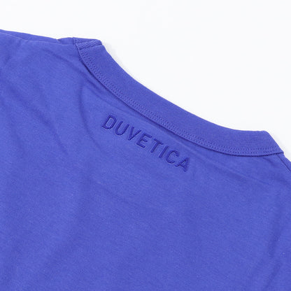 DUVETICA Tシャツ  ブルー ホワイト オレンジ グレー プリント 半袖 VXRT41131