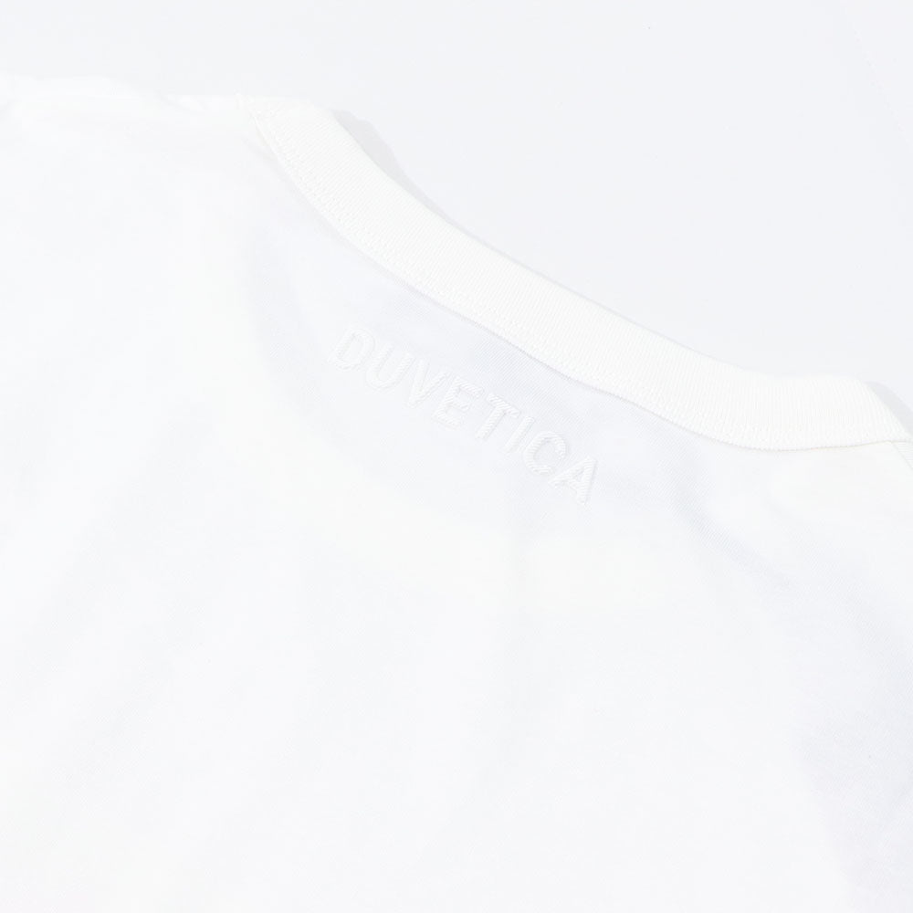 DUVETICA Tシャツ  ブルー ホワイト オレンジ グレー プリント 半袖 VXRT41131