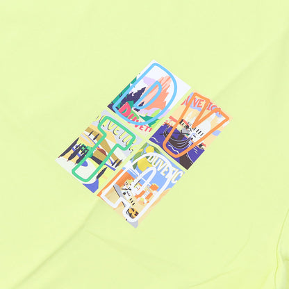 DUVETICA Tシャツ  ホワイト イエロー ブラック 半袖 VXRT42131