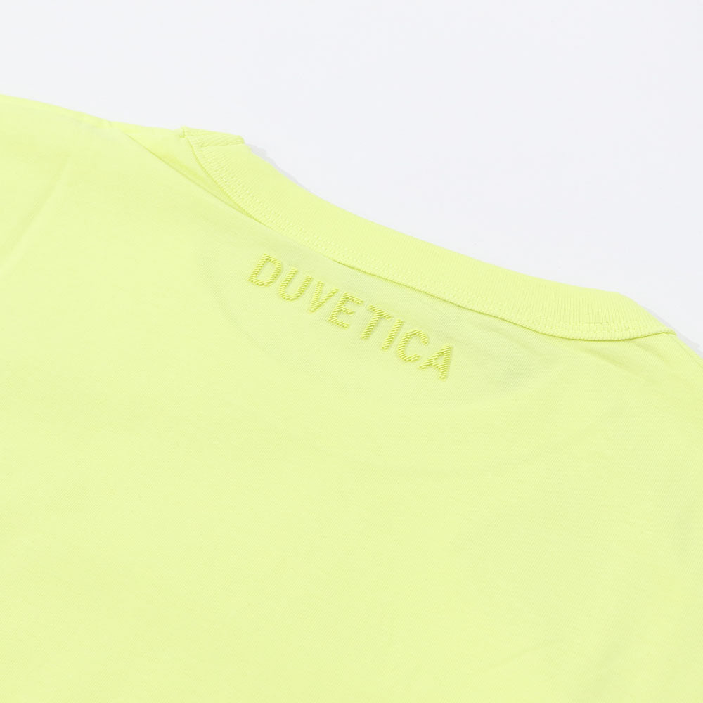 DUVETICA Tシャツ  ホワイト イエロー ブラック 半袖 VXRT42131