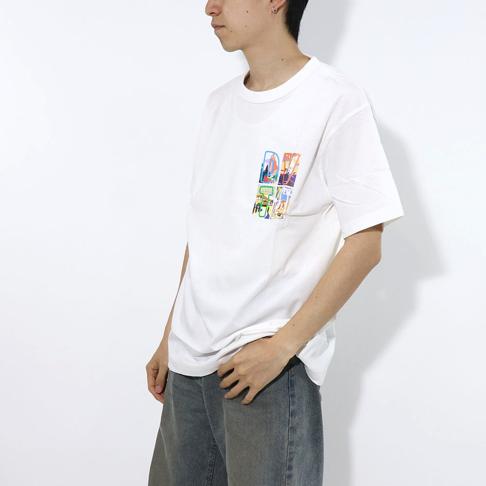 DUVETICA Tシャツ  ホワイト イエロー ブラック 半袖 VXRT42131