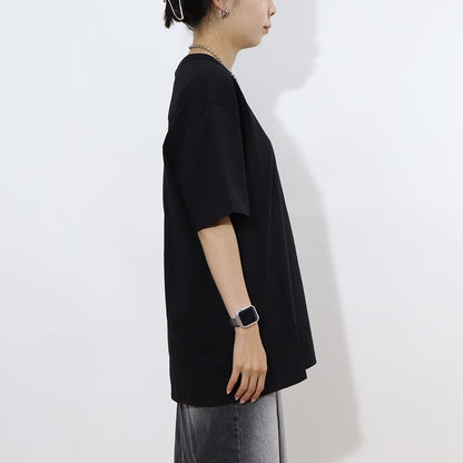 DUVETICA Tシャツ  ブルー グレー ブラック バックプリント 半袖 VXRT43131