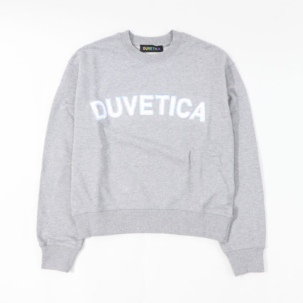 DUVETICA トレーナー グレー クロップド丈 VDMT00314