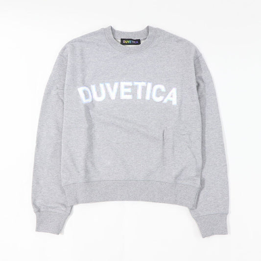 DUVETICA トレーナー グレー クロップド丈 VDMT00314