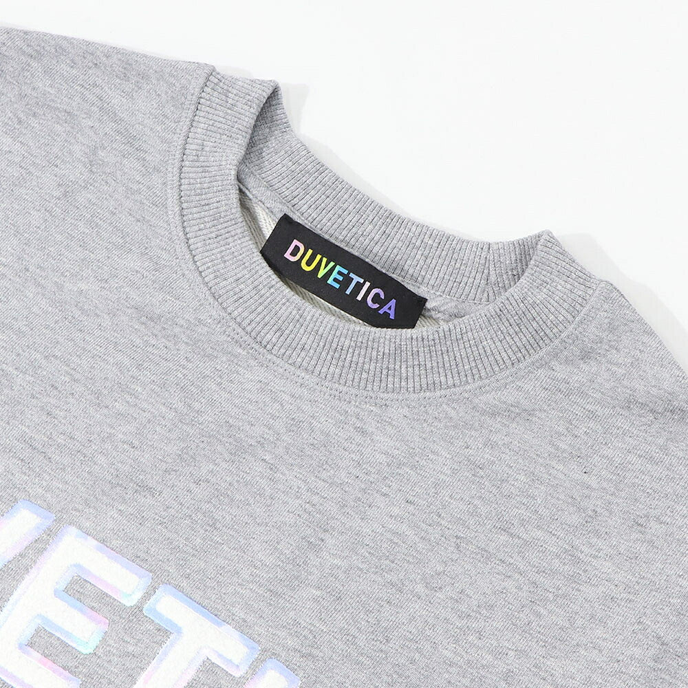 DUVETICA トレーナー グレー クロップド丈 VDMT00314