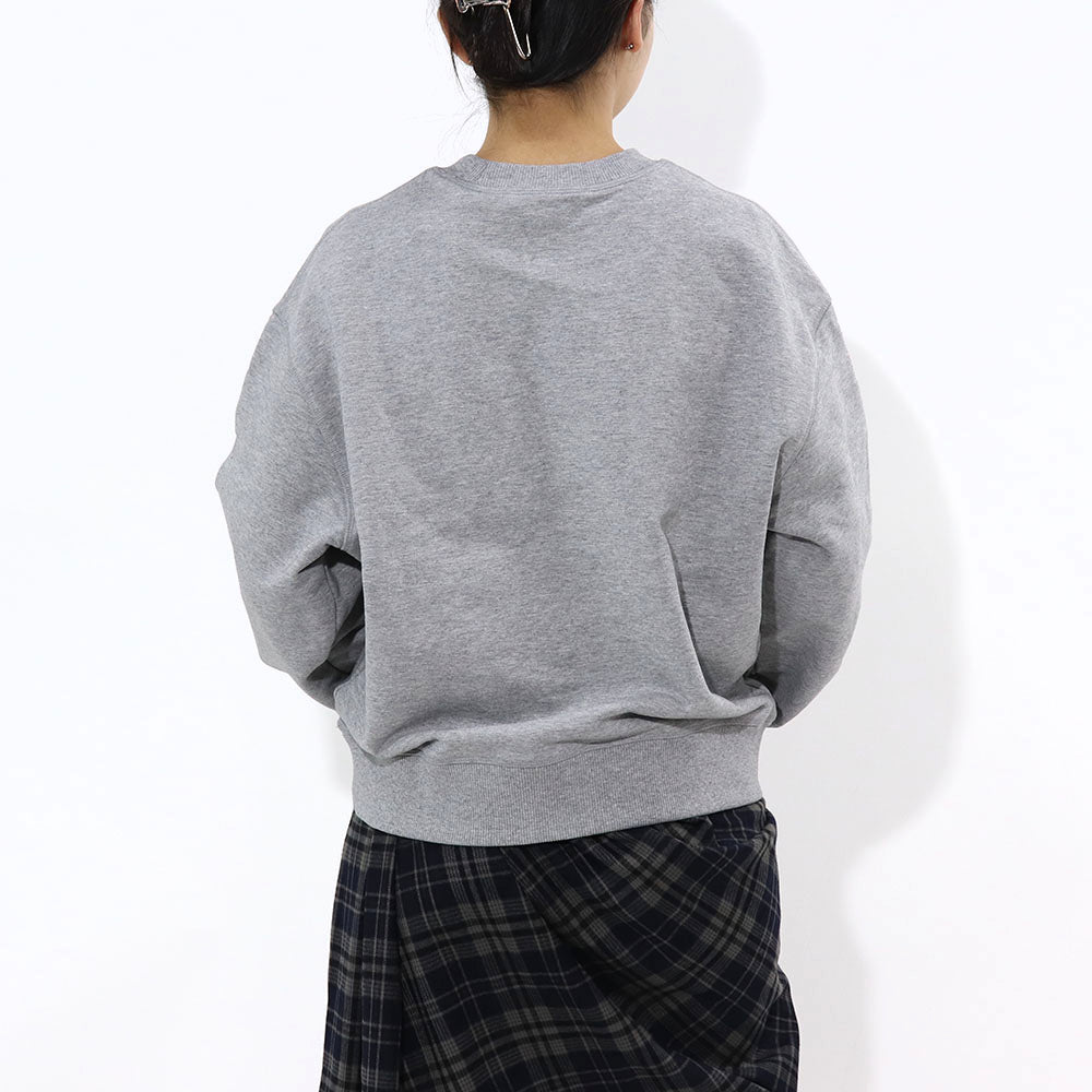 DUVETICA トレーナー グレー クロップド丈 VDMT00314