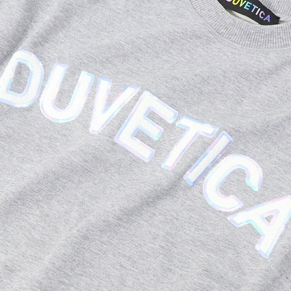 DUVETICA トレーナー グレー クロップド丈 VDMT00314