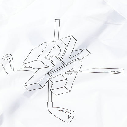 DUVETICA ブルー ホワイト ブラック ウィンドブレーカー VUWJ01111