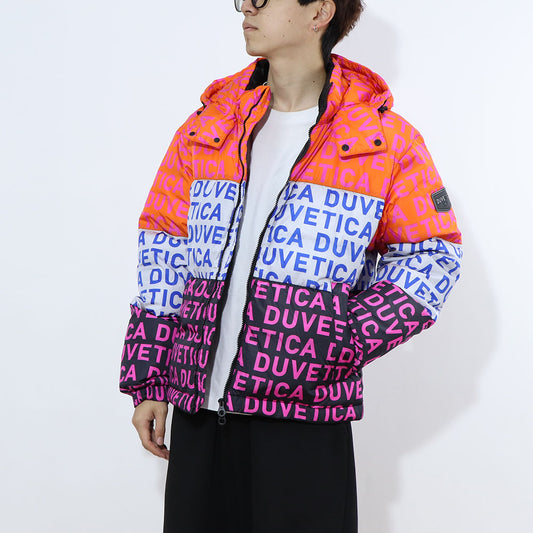 DUVETICA ダウンウェア マルチカラー オレンジ ホワイト ブラック ハーフ・ショート丈 VUDJ01111