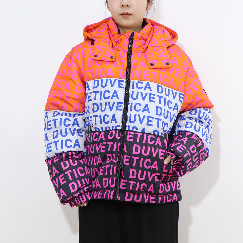 DUVETICA ダウンウェア マルチカラー オレンジ ホワイト ブラック ハーフ・ショート丈 VUDJ01111
