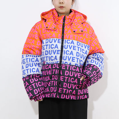 DUVETICA ダウンウェア マルチカラー オレンジ ホワイト ブラック ハーフ・ショート丈 VUDJ01111