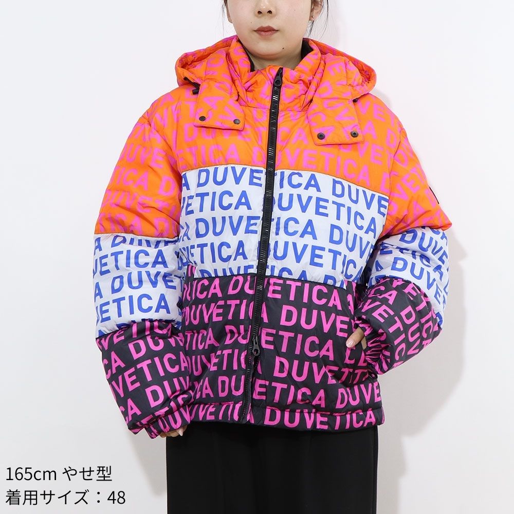 DUVETICA ダウンウェア マルチカラー オレンジ ホワイト ブラック ハーフ・ショート丈 VUDJ01111
