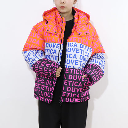 DUVETICA ダウンウェア マルチカラー オレンジ ホワイト ブラック ハーフ・ショート丈 VUDJ01111