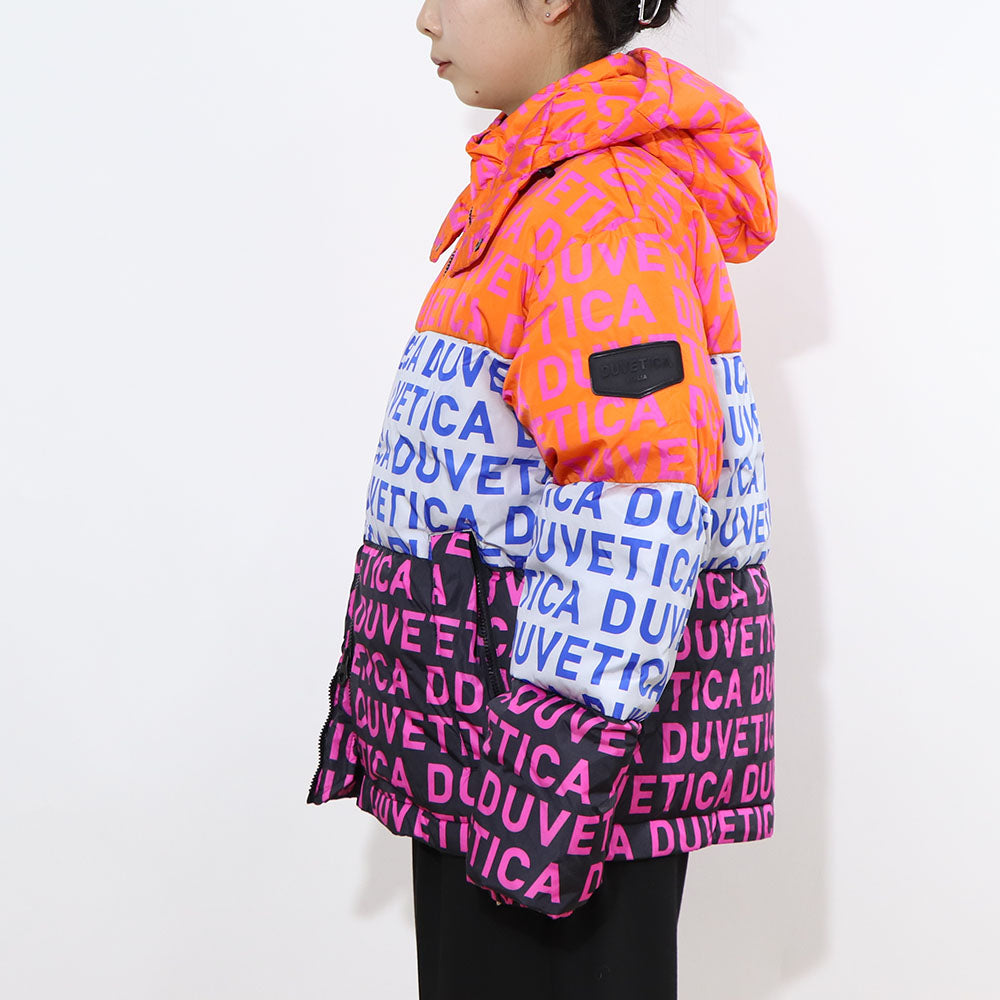 DUVETICA ダウンウェア マルチカラー オレンジ ホワイト ブラック ハーフ・ショート丈 VUDJ01111