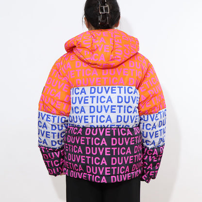 DUVETICA ダウンウェア マルチカラー オレンジ ホワイト ブラック ハーフ・ショート丈 VUDJ01111