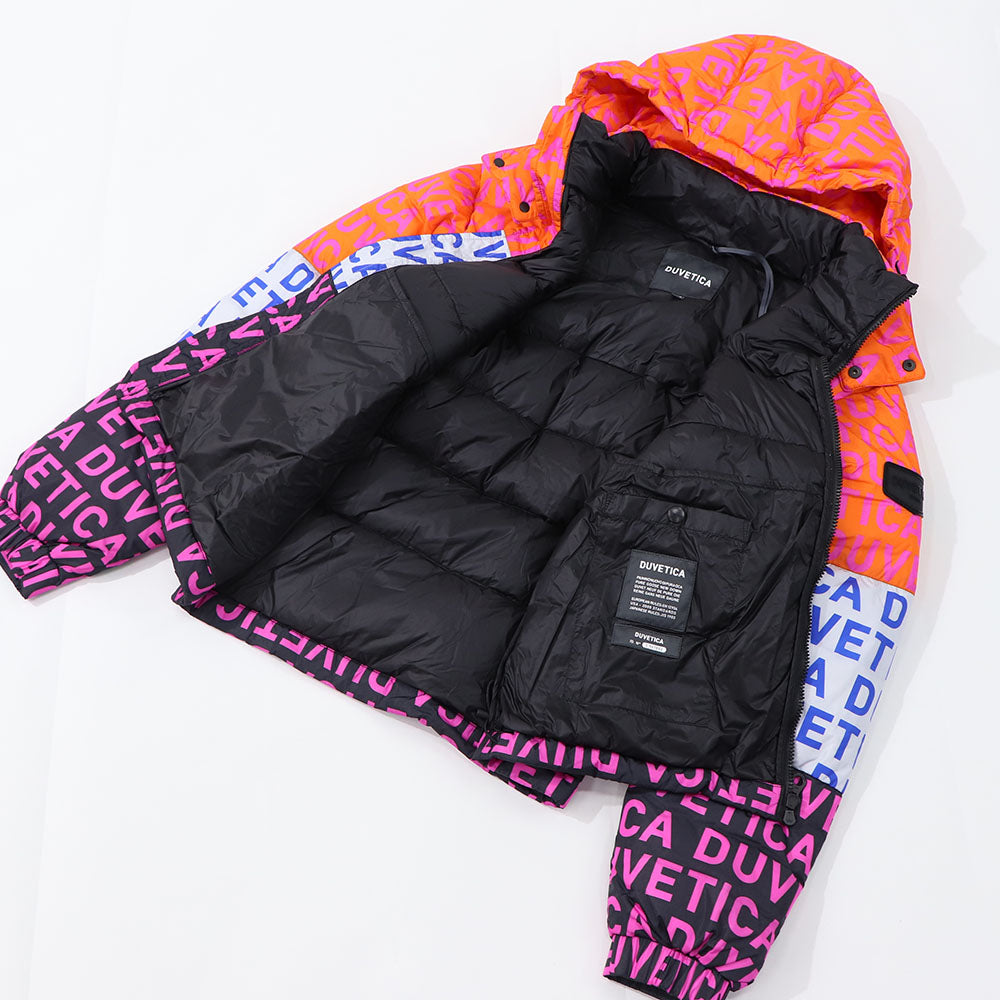 DUVETICA ダウンウェア マルチカラー オレンジ ホワイト ブラック ハーフ・ショート丈 VUDJ01111