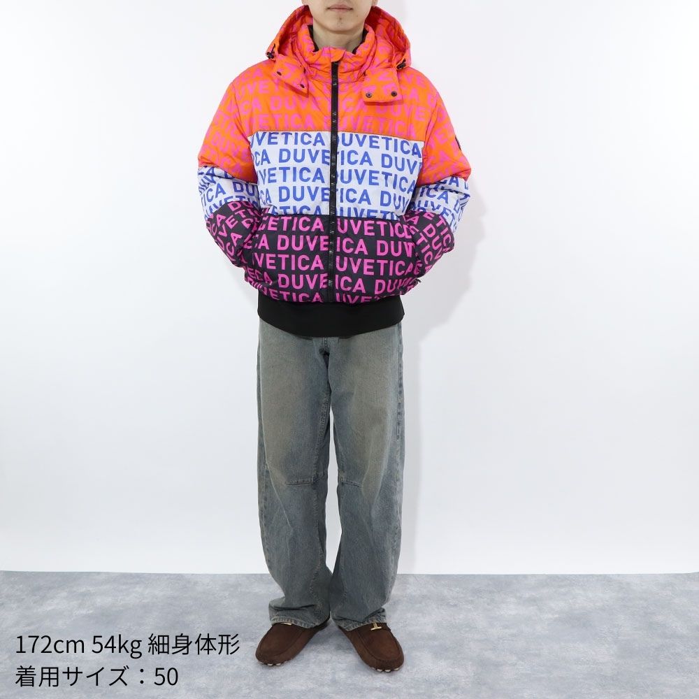 DUVETICA ダウンウェア マルチカラー オレンジ ホワイト ブラック ハーフ・ショート丈 VUDJ01111