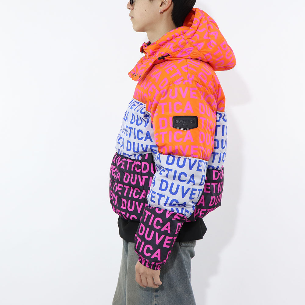 DUVETICA ダウンウェア マルチカラー オレンジ ホワイト ブラック ハーフ・ショート丈 VUDJ01111