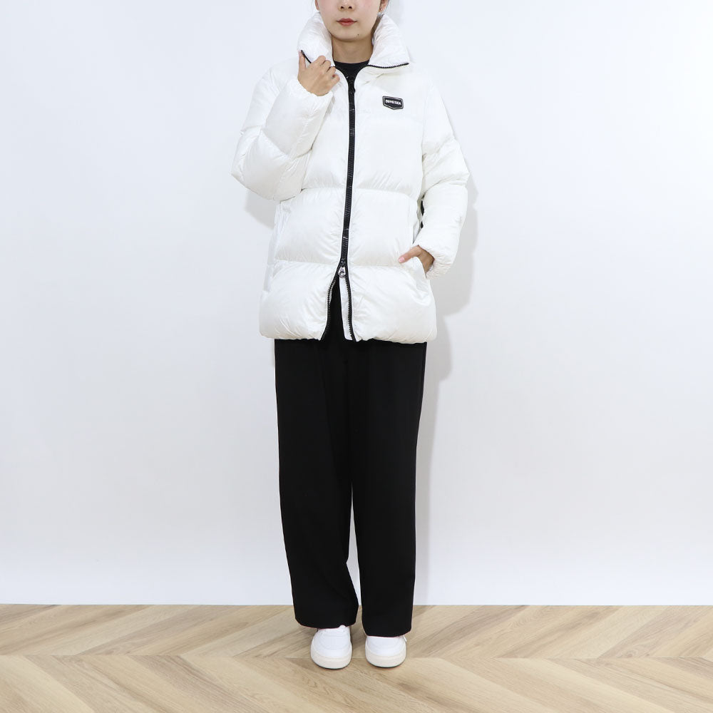 DUVETICA ダウンウェア ホワイト ダウンジャケット ロゴ VDDJ00716