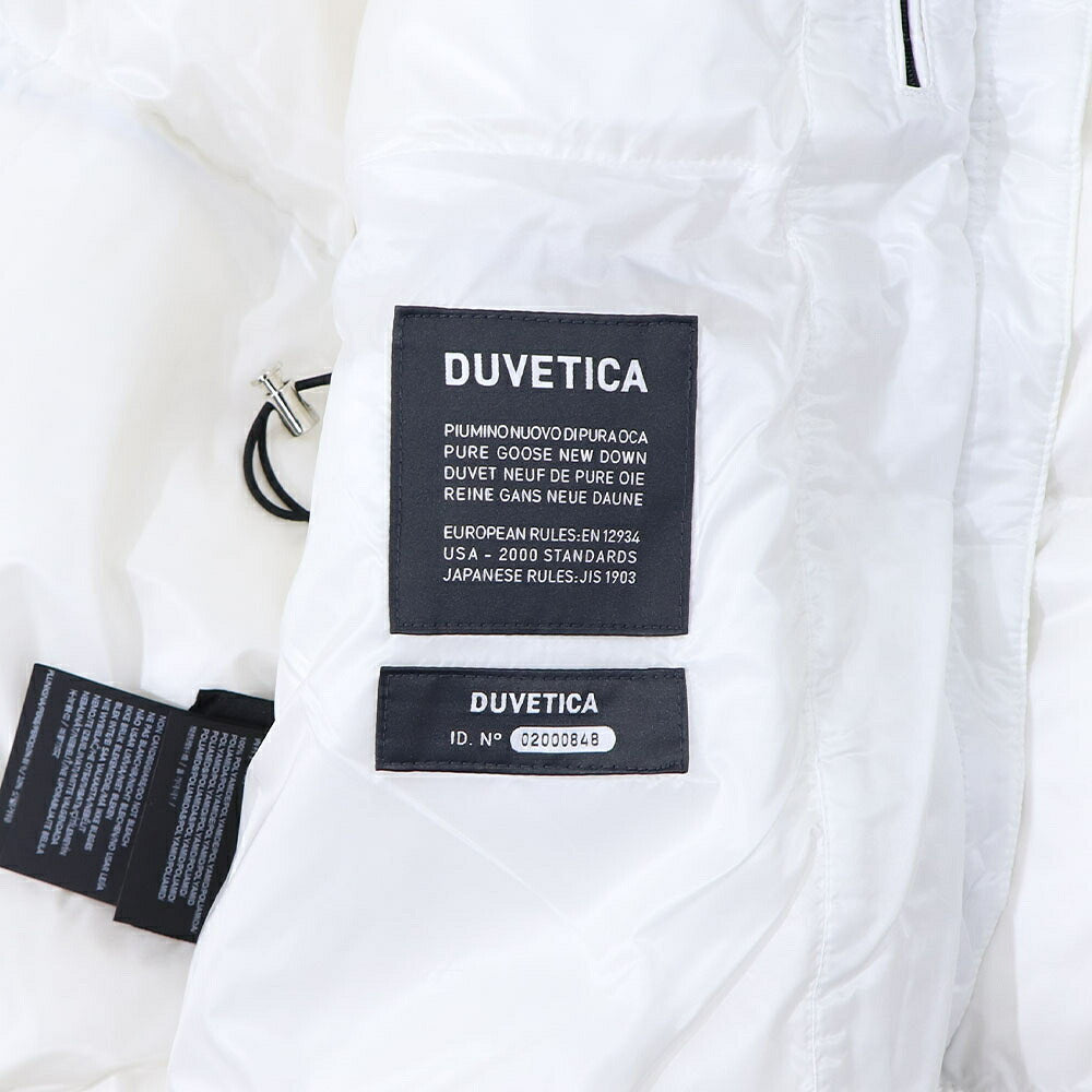 DUVETICA ダウンウェア ホワイト ダウンジャケット ロゴ VDDJ00716
