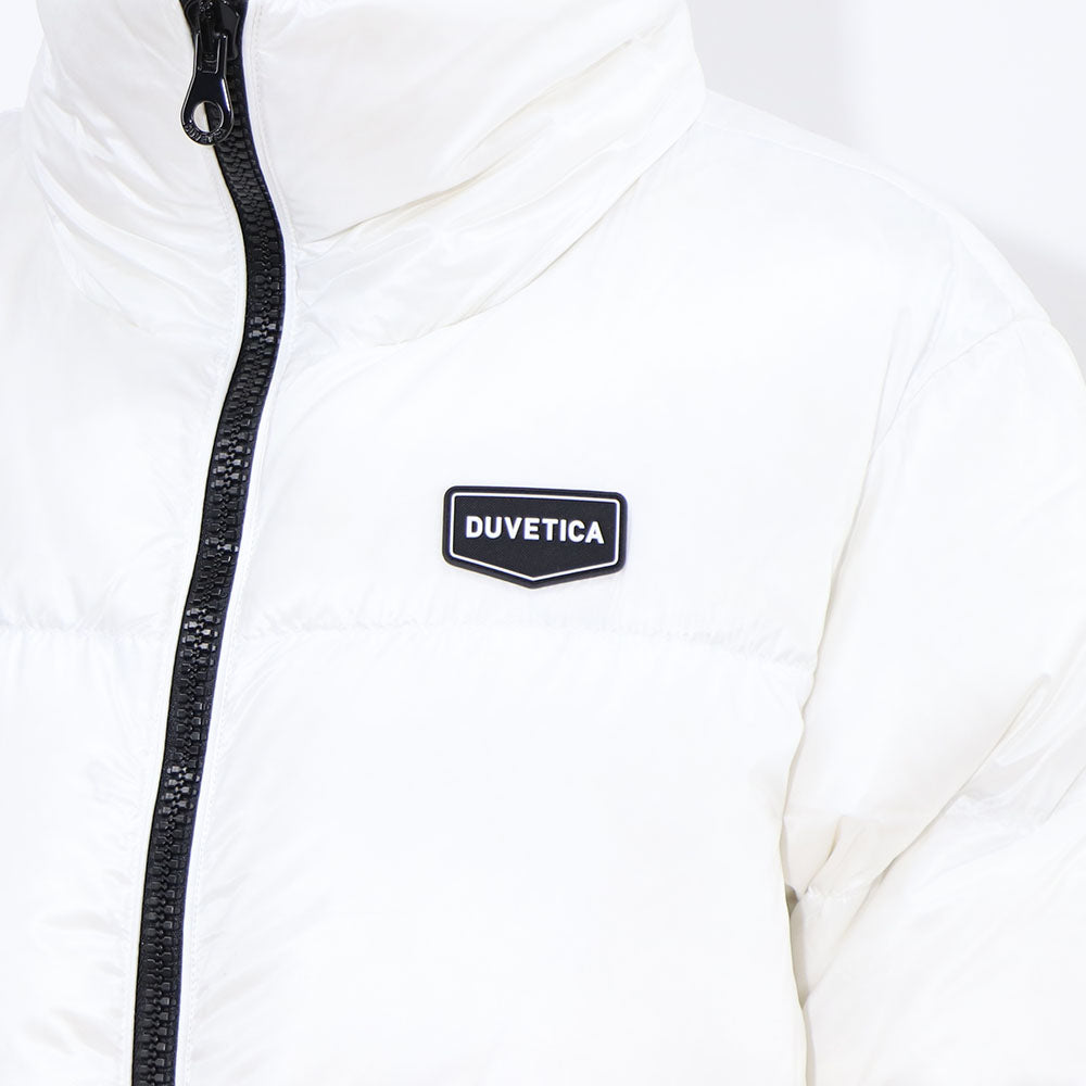 極美品　DUVETICA ダウンジャケット 38 DUVETICA ダウンウェア ホワイト ダウンジャケット ロゴ VDDJ00716
