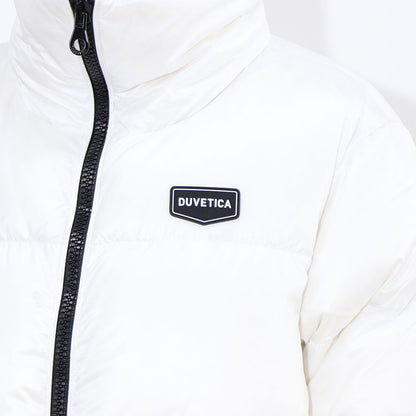 DUVETICA ダウンウェア ホワイト ダウンジャケット ロゴ VDDJ00716