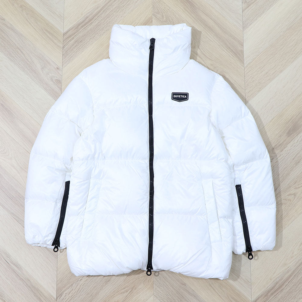 DUVETICA ダウンウェア ホワイト ダウンジャケット ロゴ VDDJ00716