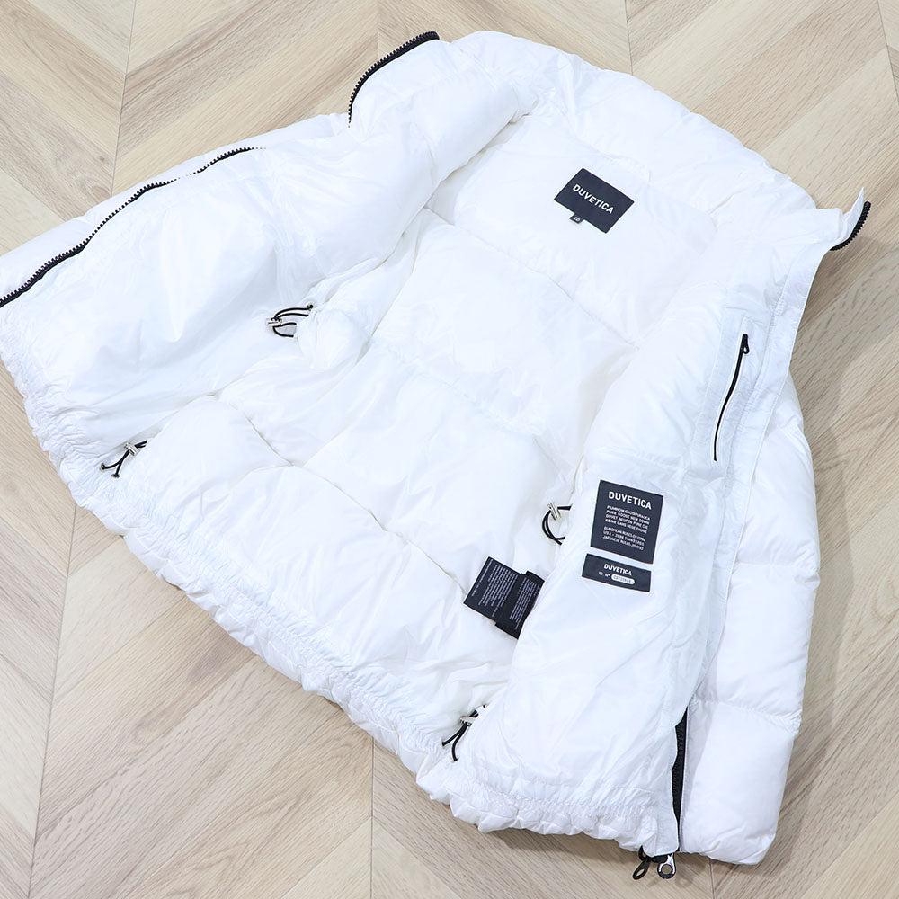 DUVETICA ダウンウェア ホワイト ダウンジャケット ロゴ VDDJ00716