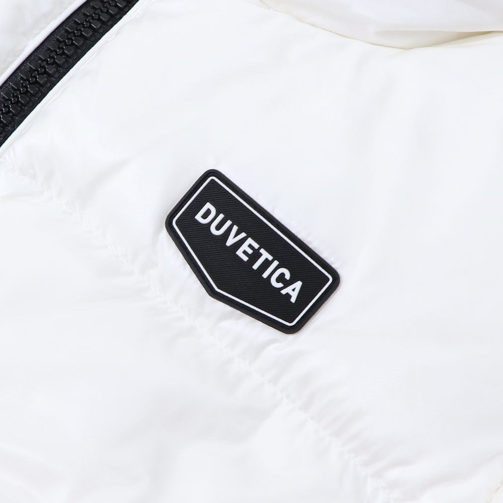 DUVETICA ダウンウェア ホワイト ダウンジャケット ロゴ VDDJ00716