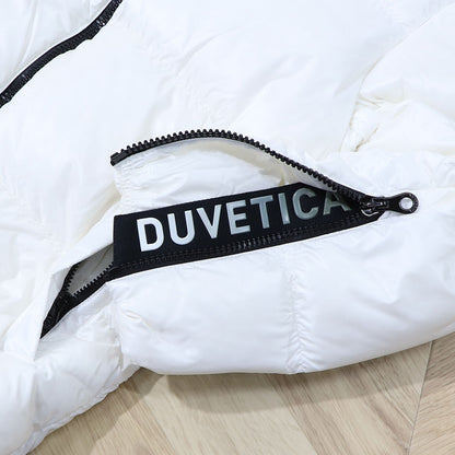 DUVETICA ダウンウェア ホワイト ダウンジャケット ロゴ VDDJ00716