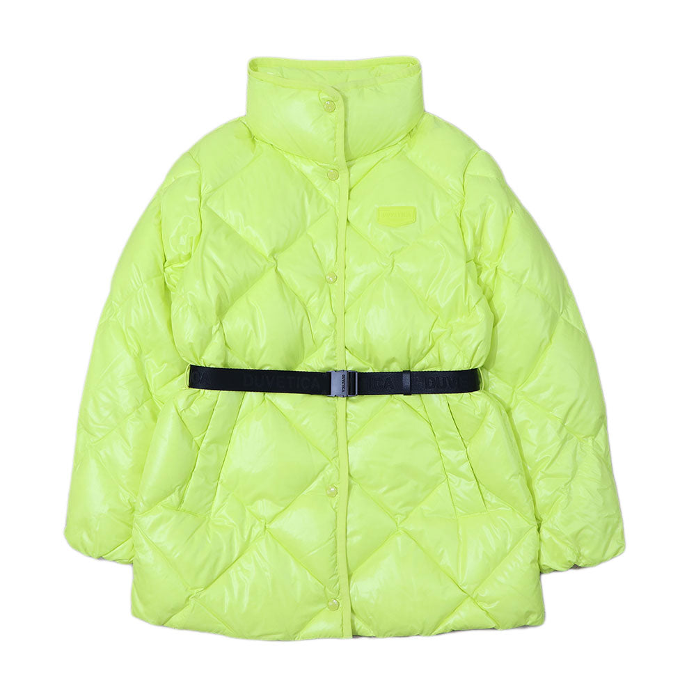 DUVETICA ダウンウェア イエロー キルティング ベルト付き VDDJ01216