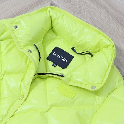 DUVETICA ダウンウェア イエロー キルティング ベルト付き VDDJ01216