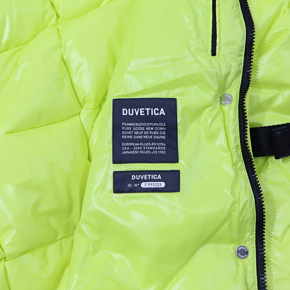 DUVETICA ダウンウェア イエロー キルティング ベルト付き VDDJ01216