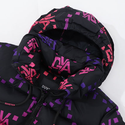 DUVETICA ダウンウェア ブラック×ピンク ダウンジャケット VDDJ01916