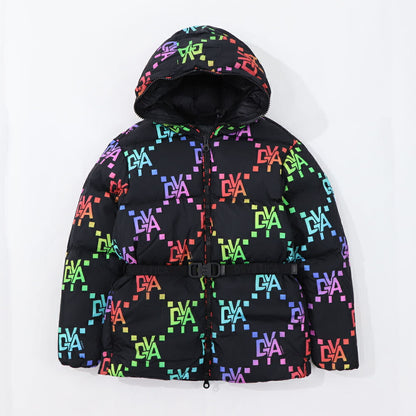 DUVETICA ダウンウェア ブラック ベルト ロゴ VDDJ02016