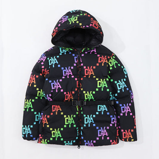 DUVETICA ダウンウェア ブラック ベルト ロゴ VDDJ02016