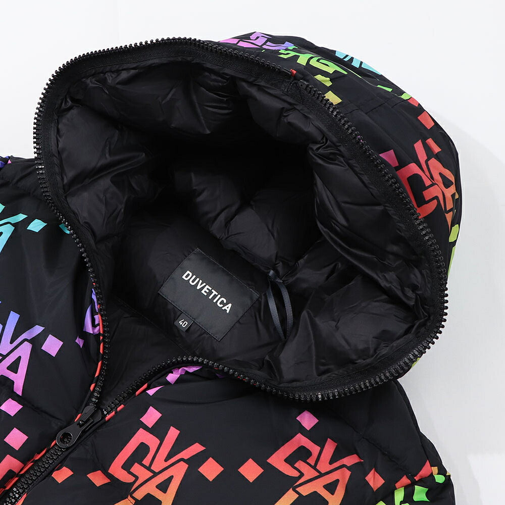 DUVETICA ダウンウェア ブラック ベルト ロゴ VDDJ02016