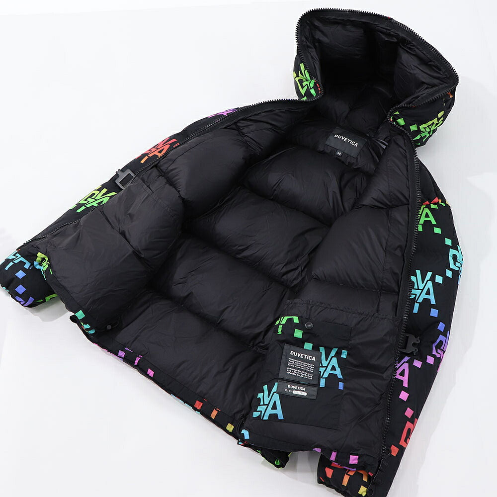 DUVETICA ダウンウェア ブラック ベルト ロゴ VDDJ02016