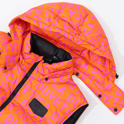 DUVETICA ダウンウェア オレンジ ロゴ ダウンベスト VUDV01111